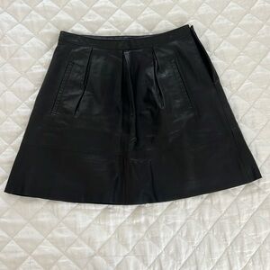 Madewell Leather Skirt